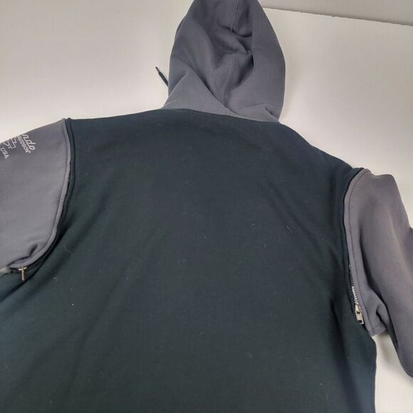 Vintage Y2K‎ Harley Davidson Distressed Hoodie Mens Large Motorcycle Zip Up - Picture 7 of 7